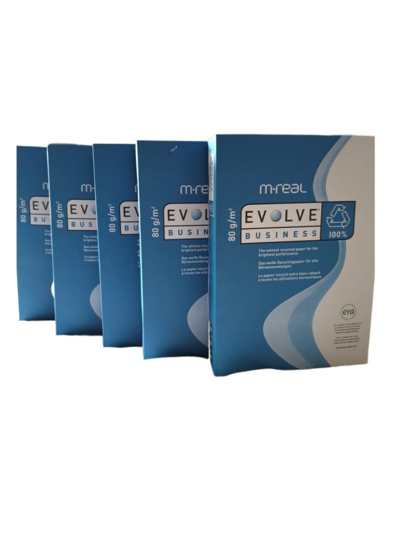 إيفولف ورق إيفولف للأعمال A4 فاخر 80 جرامًا للمتر المربع - علبة واحدة - Image 2